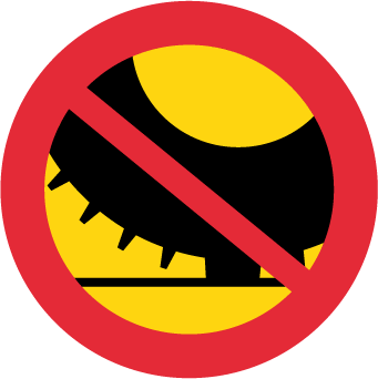 Förbud mot trafik med annat motordrivet fordon med dubbdäck än moped klass II