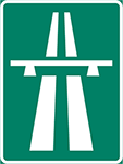 vägmärke motorväg