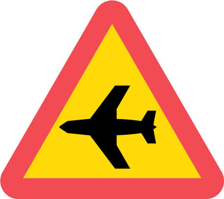 Varning för lågt flygande flygplan