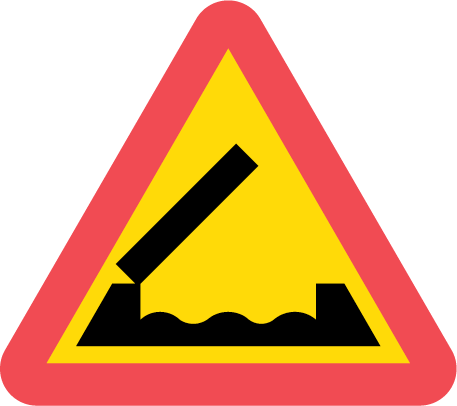 Varning för bro