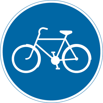 Påbjuden cykelbana